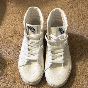 Vans White High-Top Skate Sneakers